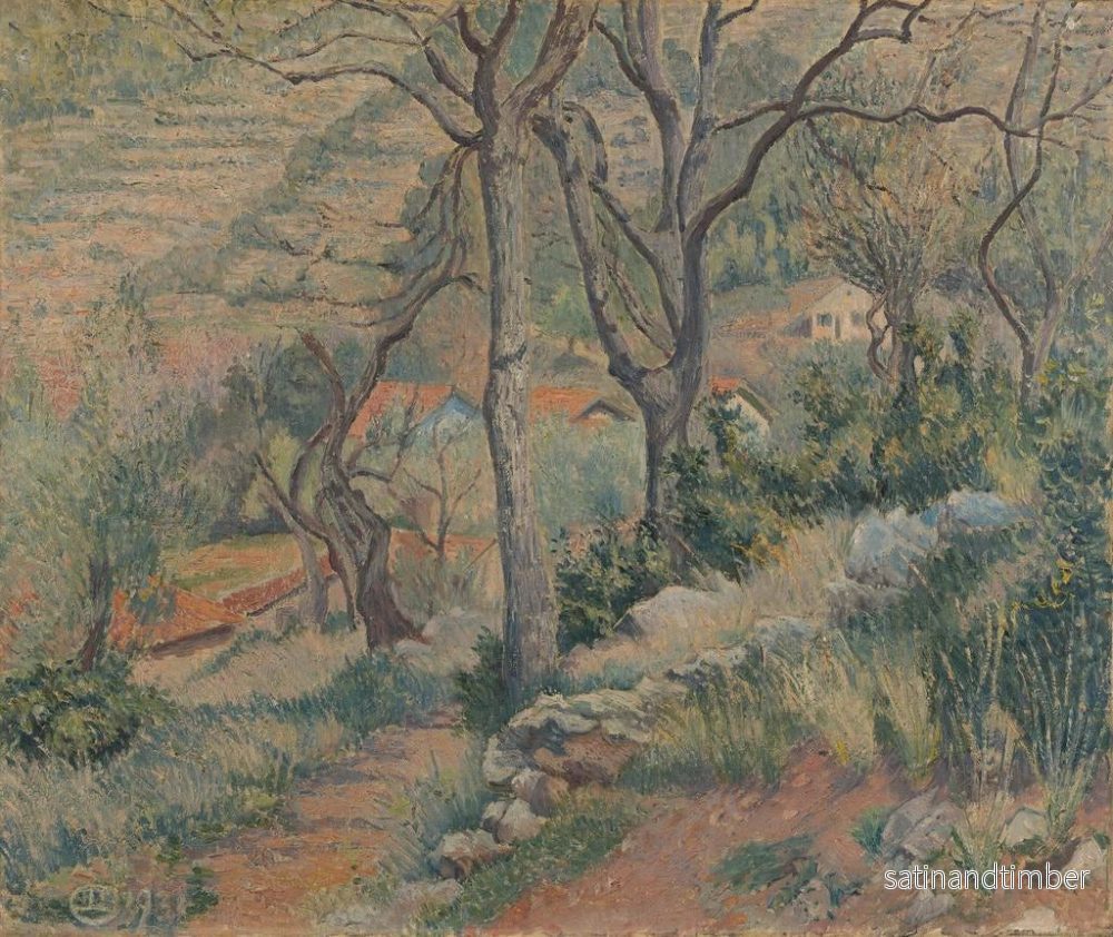 Reproduktion av målningen Fin du village Dardennes - Lucien Pissarro - Bild 2