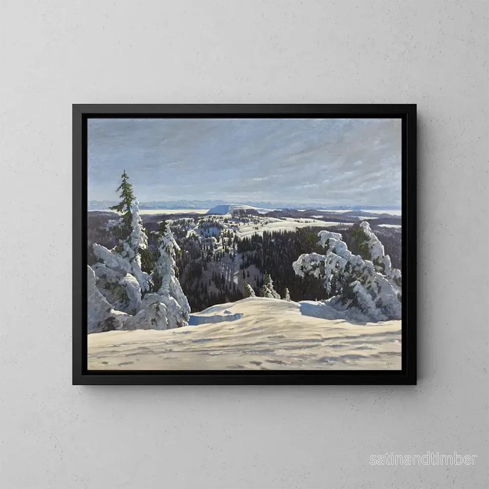 Reproduktion av målningen Vue du Herzogenhorn - Karl Julius Wilhelm Heilmann