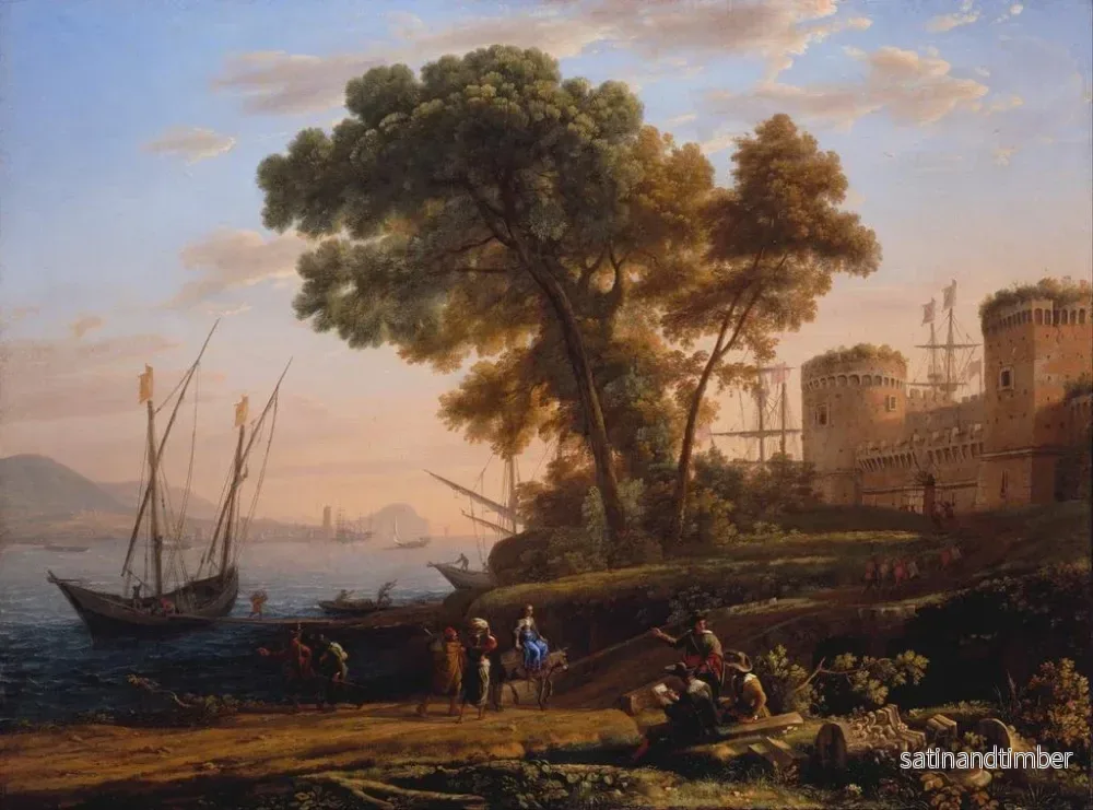 Reproduktion av målningen En konstnär som studerar från naturen - Claude Lorrain - Bild 2
