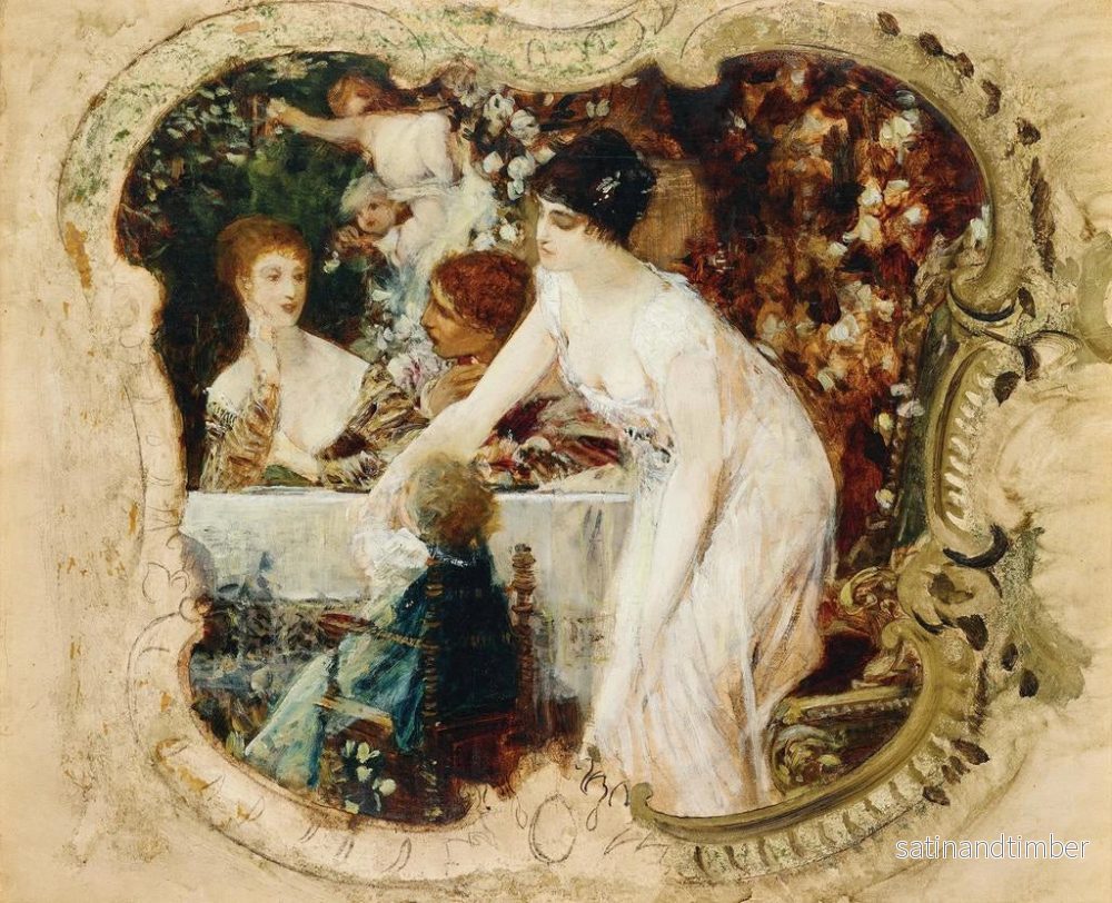 Reproduktion av målningen Studie för Karlsbads stadsteater - Gustav Klimt - Bild 2