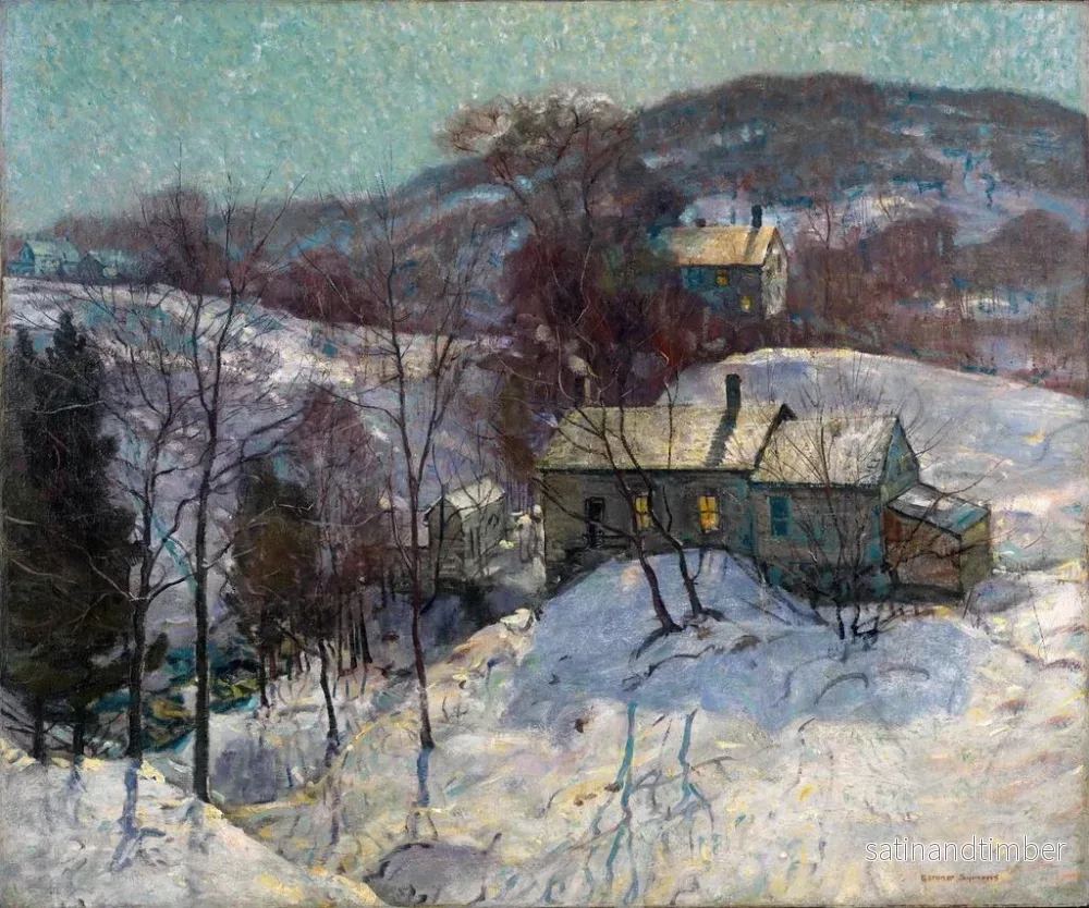 Reproduktion av målningen Ombres scintillantes des arbres - George Gardner Symons - Bild 2