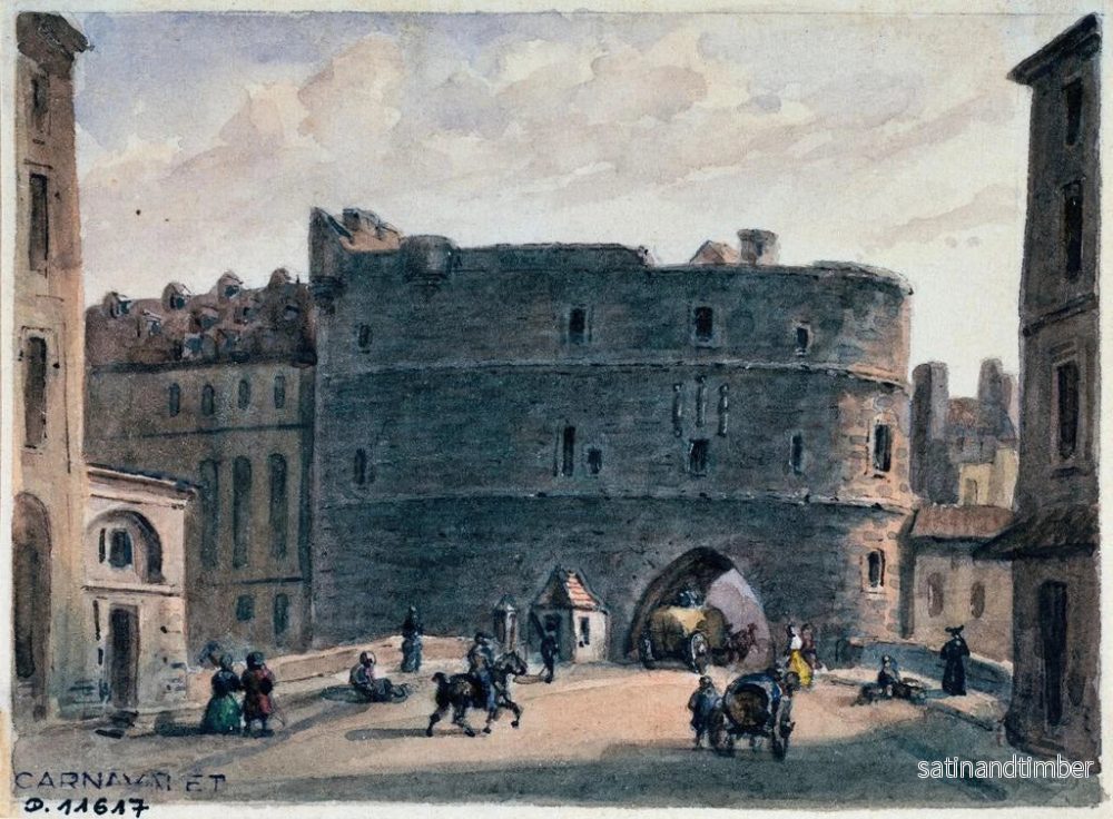 Reproduktion av målningen Le petit Châtelet - Auguste Sébastien Bénard - Bild 2
