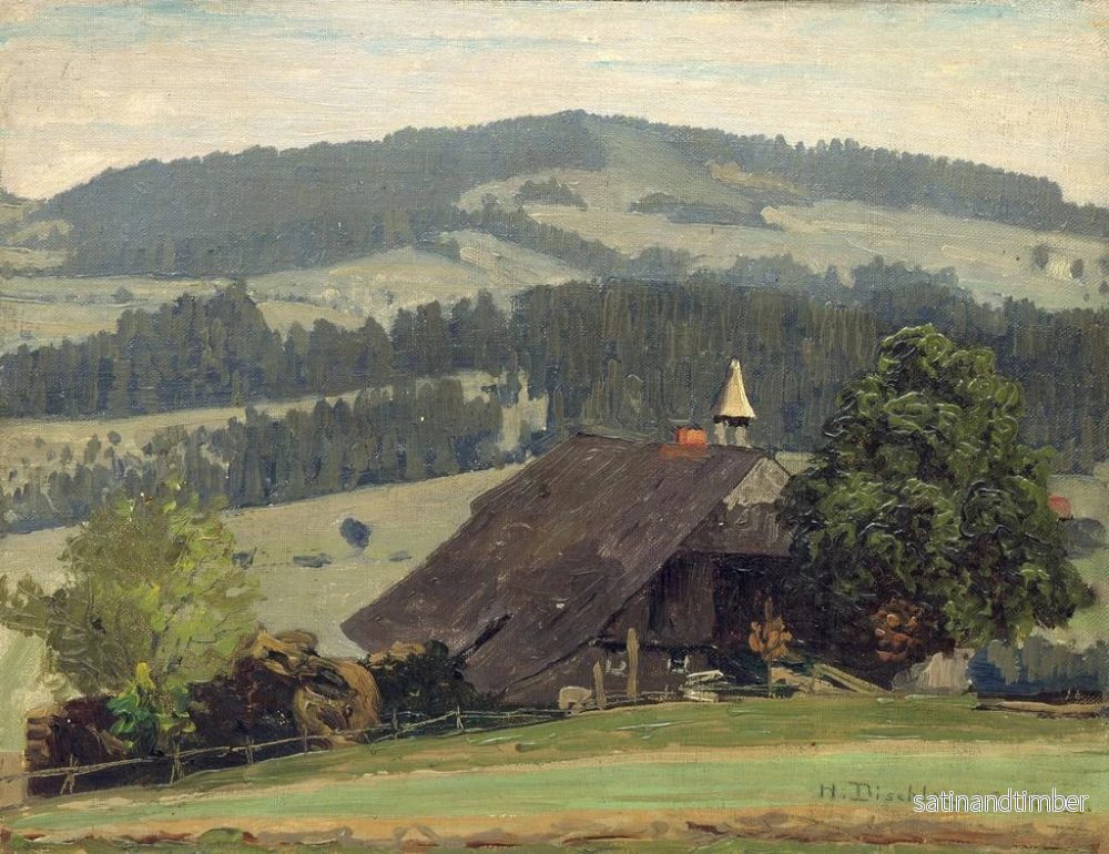 Reproduktion av målningen Ferme Ospelehof i Hinterzarten - Hermann Dischler - Bild 2