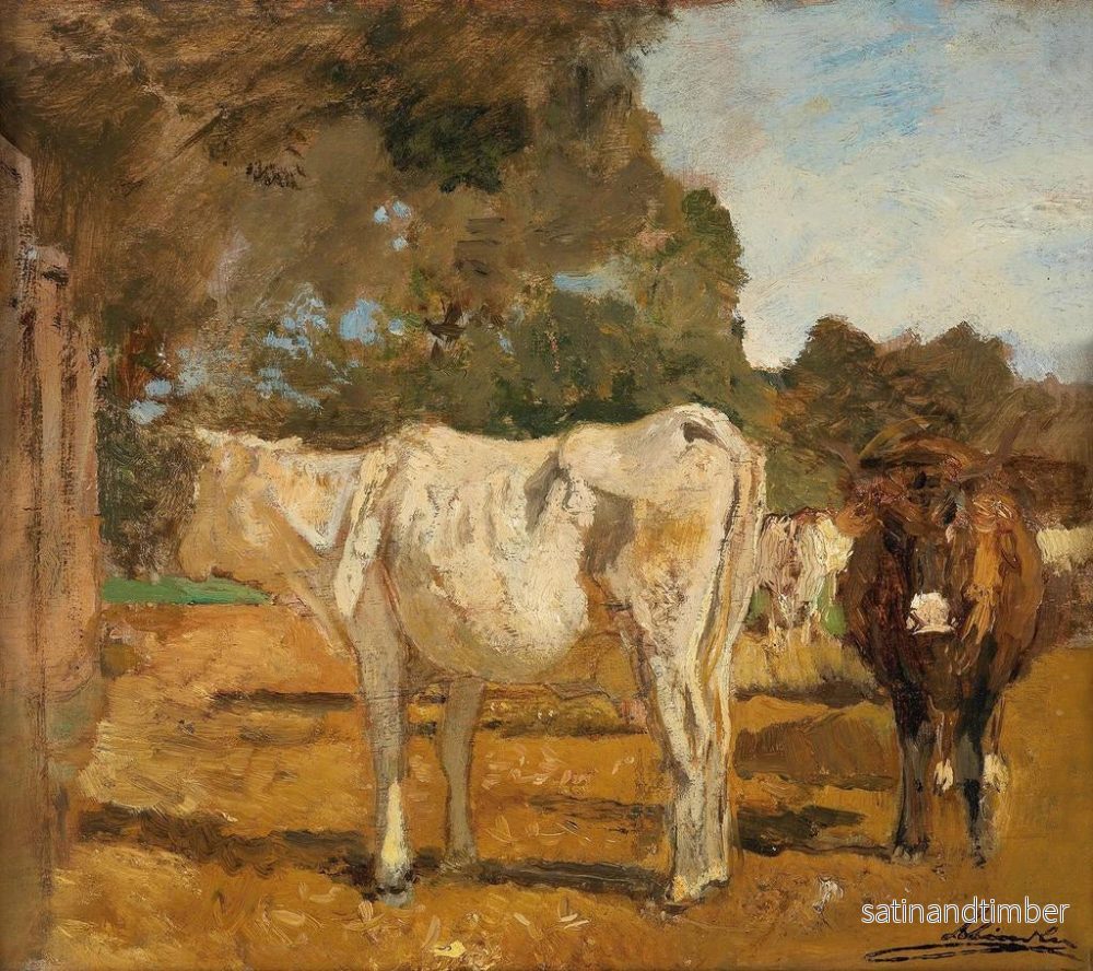 Reproduktion av målningen Vaches - Emil Jakob Schindler - Bild 2