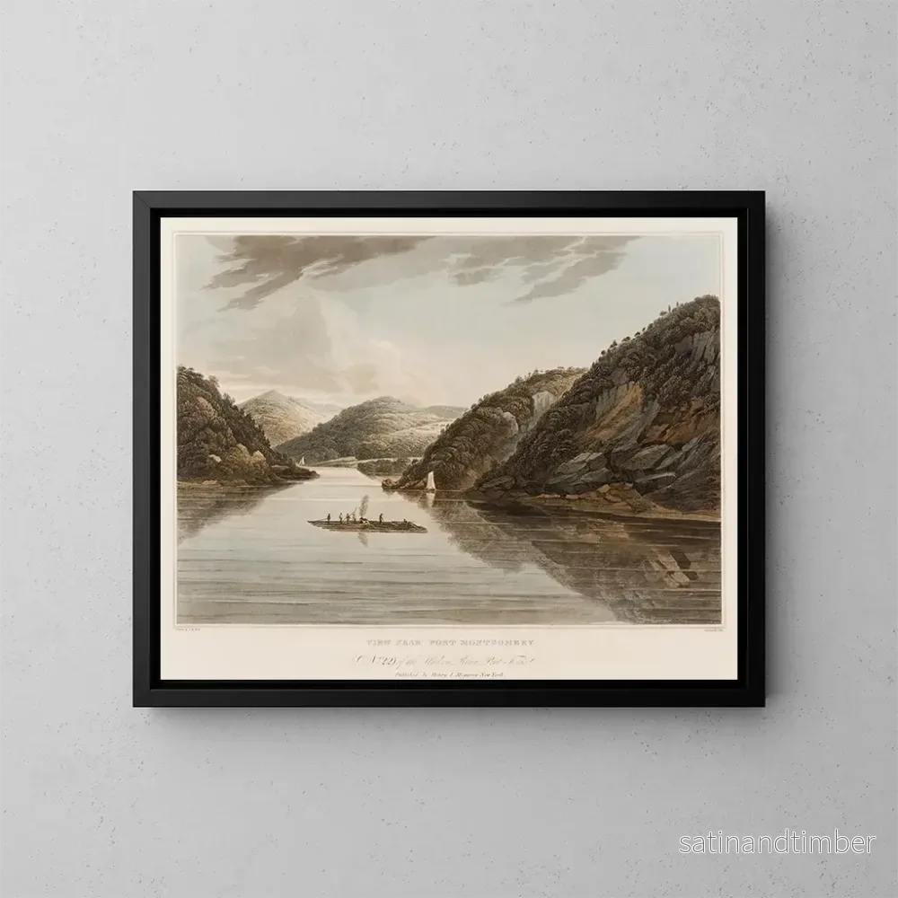 Reproduktion av målningen Vue près de Fort Montgomery - William Guy Wall