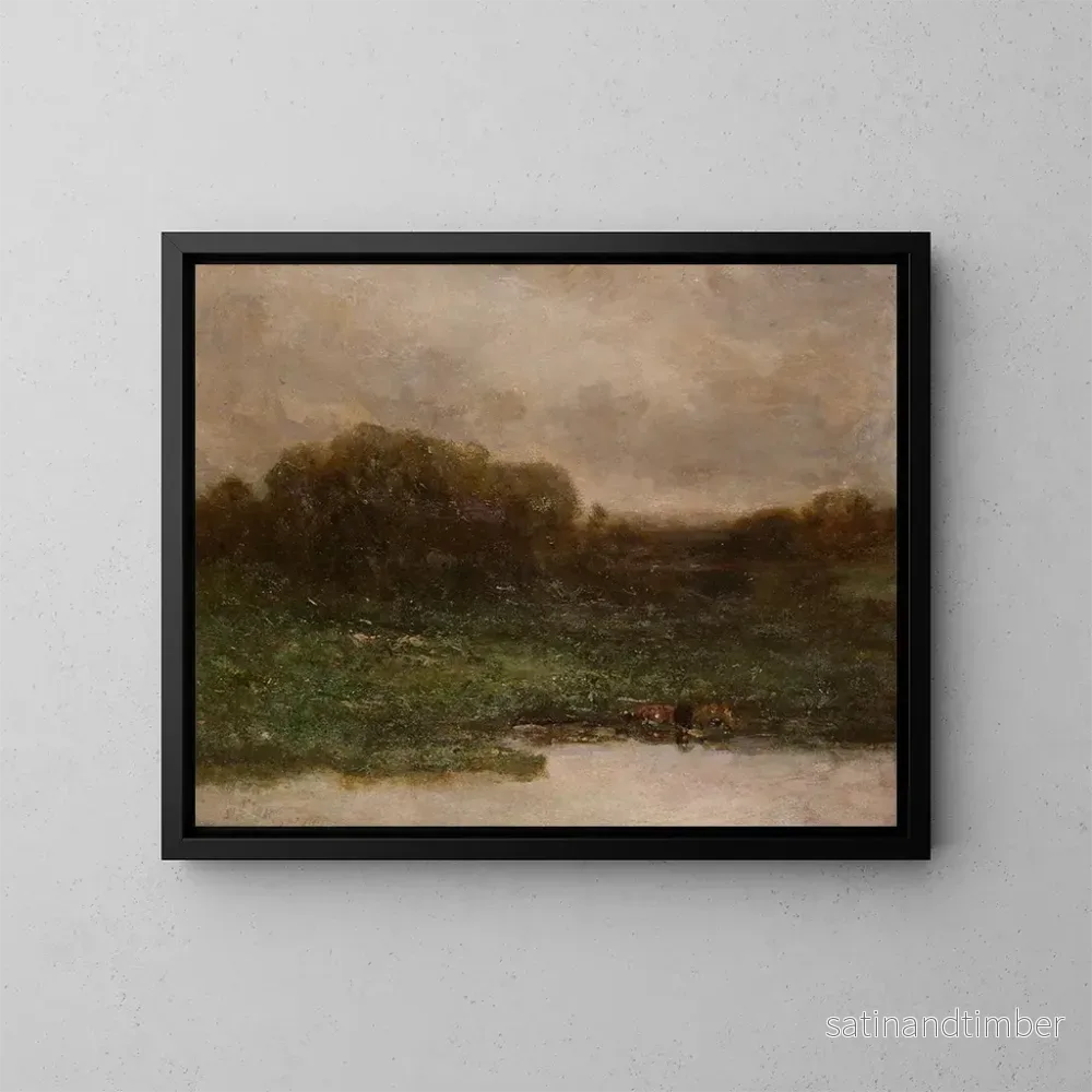 Reproduktion av målningen Crépuscule d'été - Edward Mitchell Bannister