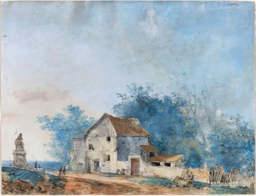 Reproduktion av målningen Landskap - Louis Gabriel Moreau - Bild 2