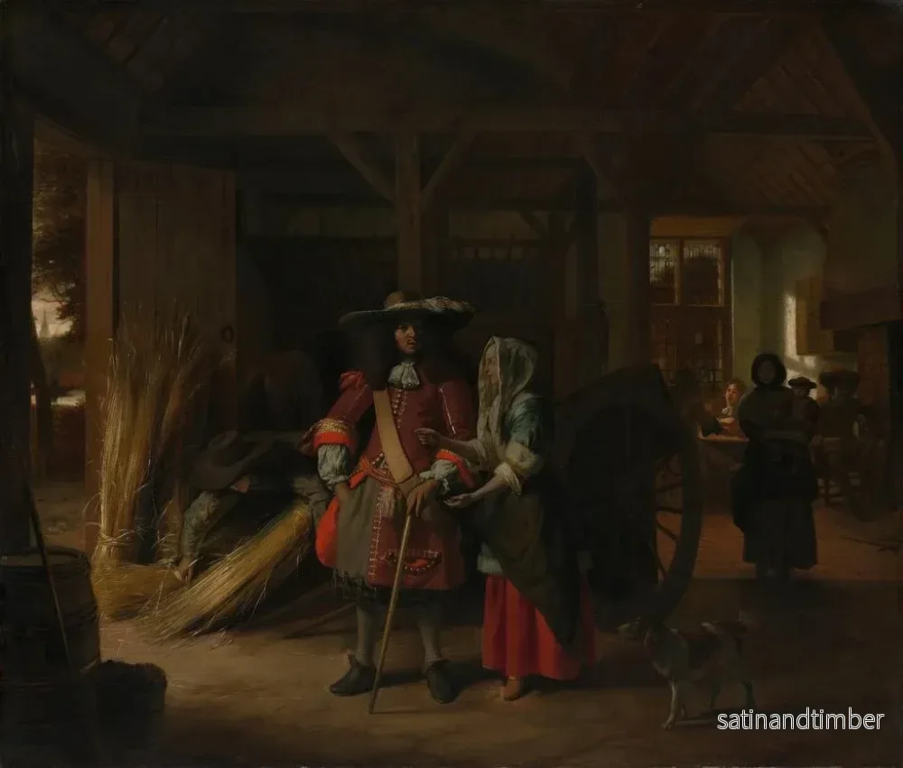 Reproduktion av målningen Payer la maîtresse de maison - Pieter de Hooch - Bild 2