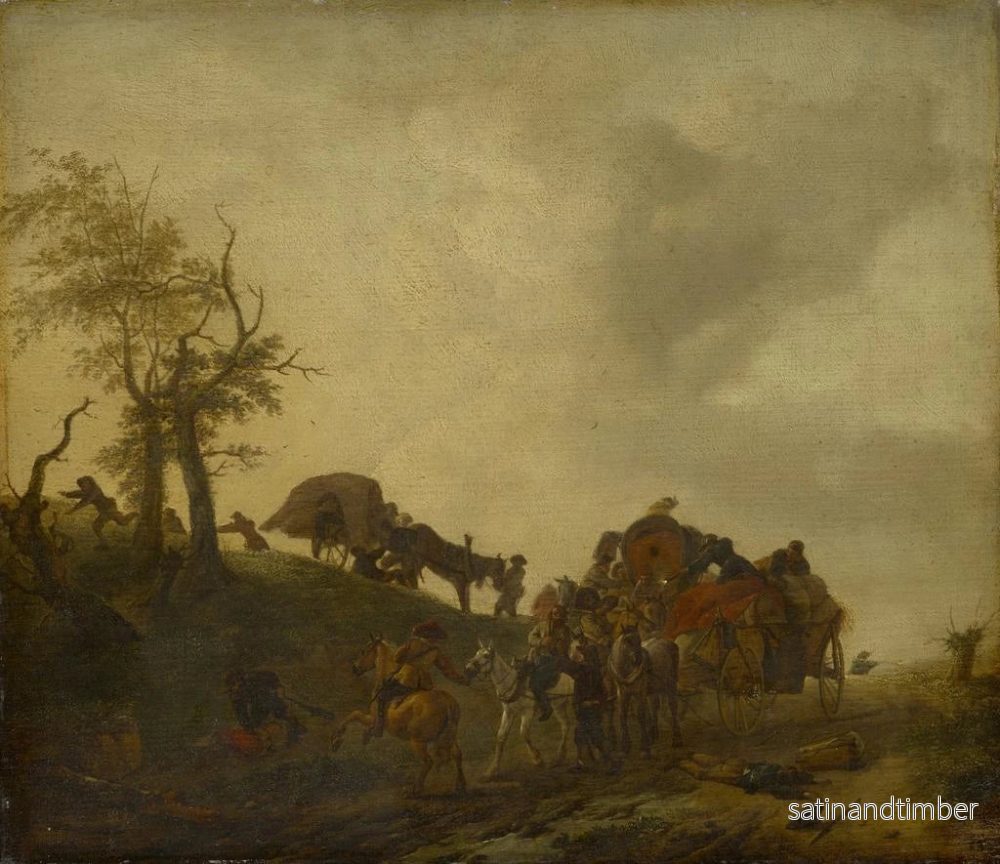Reproduktion av målningen En attack mot resenärer - Philips Wouwerman - Bild 2