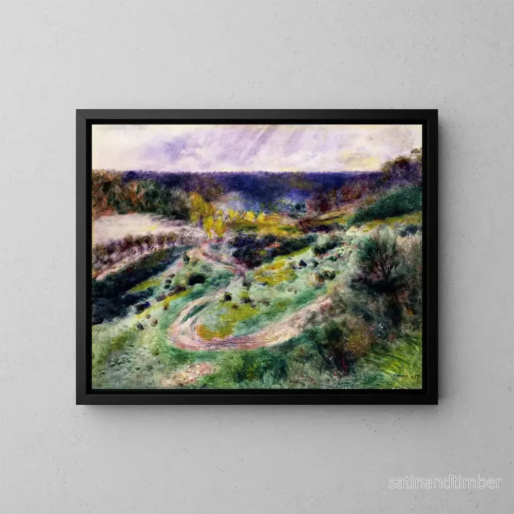 Reproduktion av målningen Route à Wargemont - Pierre-Auguste Renoir