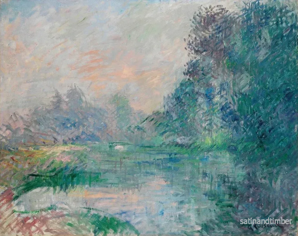 Reproduktion av målningen Bord de l'Eure, morgonens effekt - Gustave Loiseau - Bild 2
