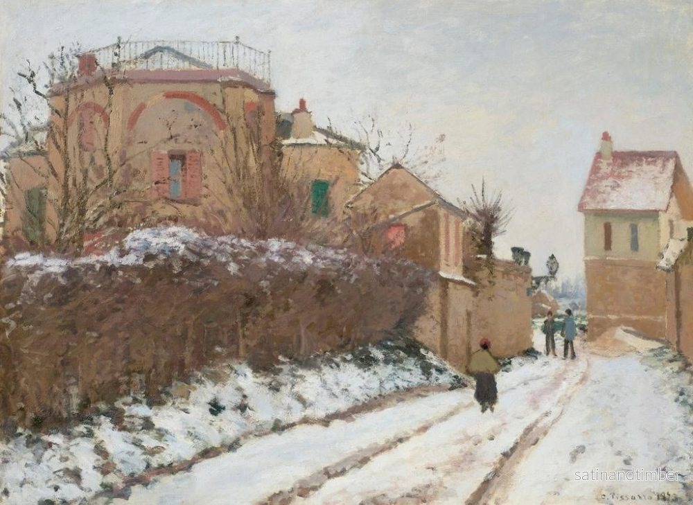 Reproduktion av målningen Rue de la Citadelle à Pontoise - Camille Pissarro - Bild 2