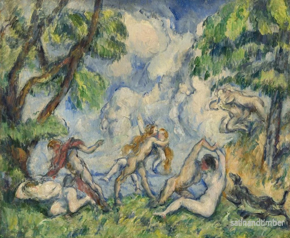 Reproduktion av målningen La Bataille de l'Amour - Paul Cézanne - Bild 2