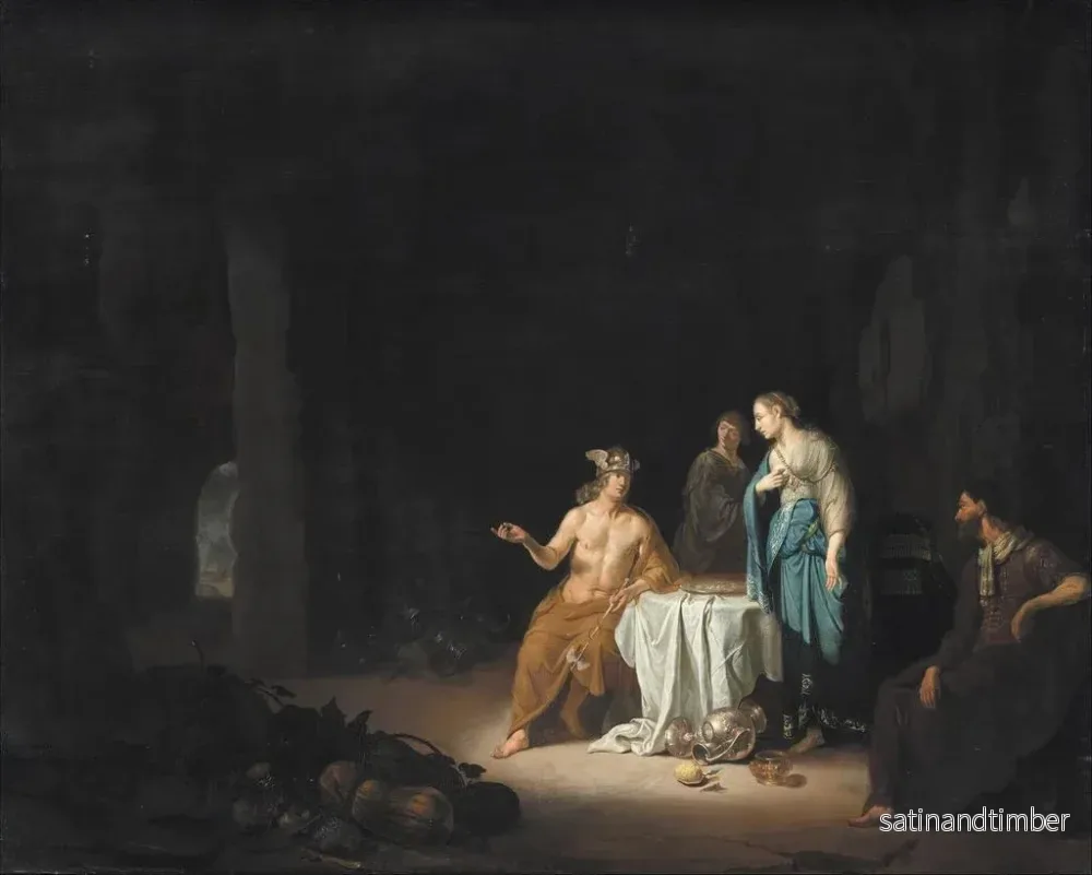 Reproduktion av målningen av Saint Paul försvarar sin sak under rättegången i Caesarea - Nicolaus Knüpfer - Bild 2