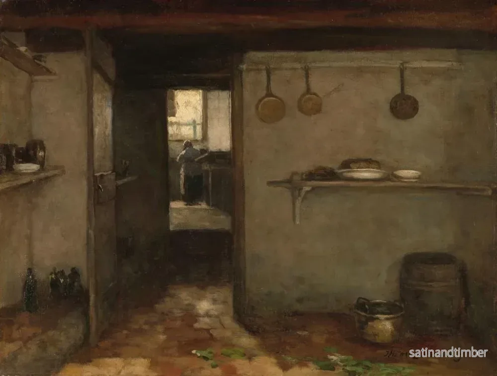 Reproduktion av målningen Cave des artistes à La Haye - Johan Hendrik Weissenbruch - Bild 2