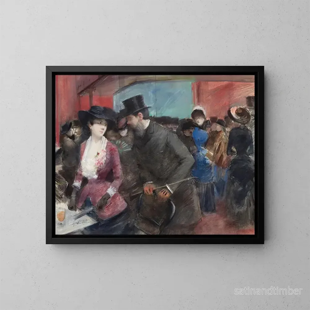 Reproduktion av målningen Folies Bergère - Jean-Louis Forain