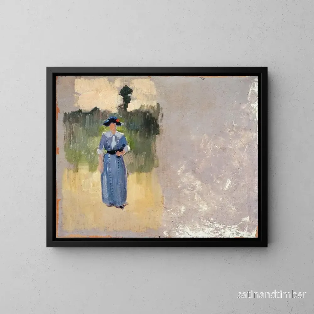 Reproduktion av målningen Studie av personlighet: Le cours La Reine – Ernest Jules Renoux Reproduktion av målningen Studie av personlighet: Le cours La Reine – Ernest Jules Renoux