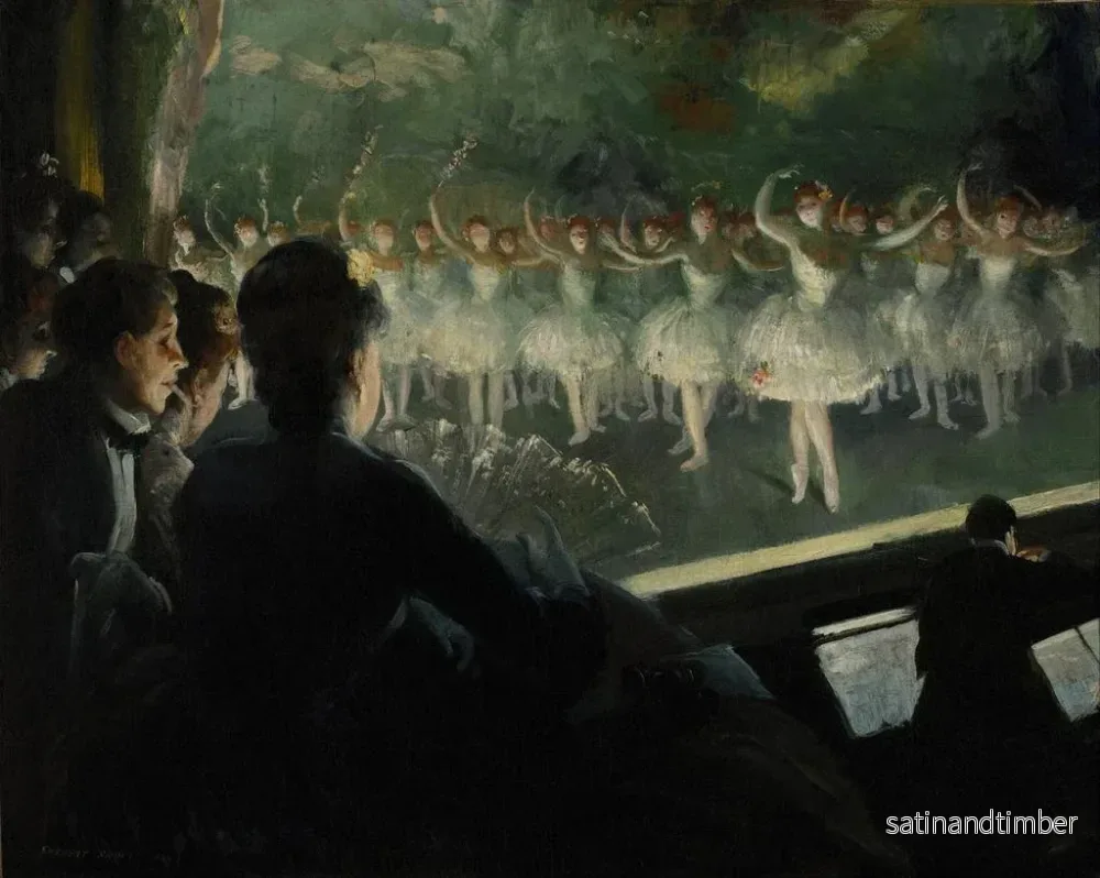 Reproduktion av målningen Le Ballet blanc - Everett Shinn - Bild 2