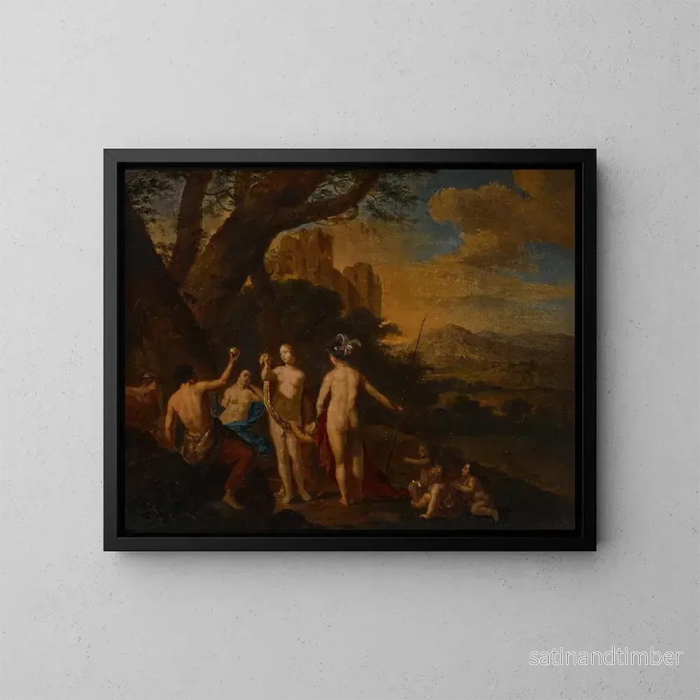 Reproduktion av målningen Le Jugement de Paris – Dirck van der Lisse Reproduktion av målningen Le Jugement de Paris – Dirck van der Lisse