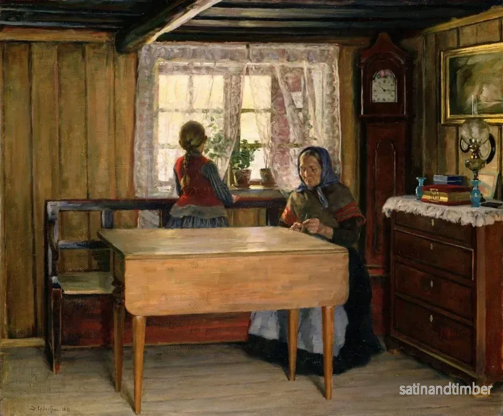 Reproduktion av målningen Besök mormor - Jacob Glersen - Bild 2