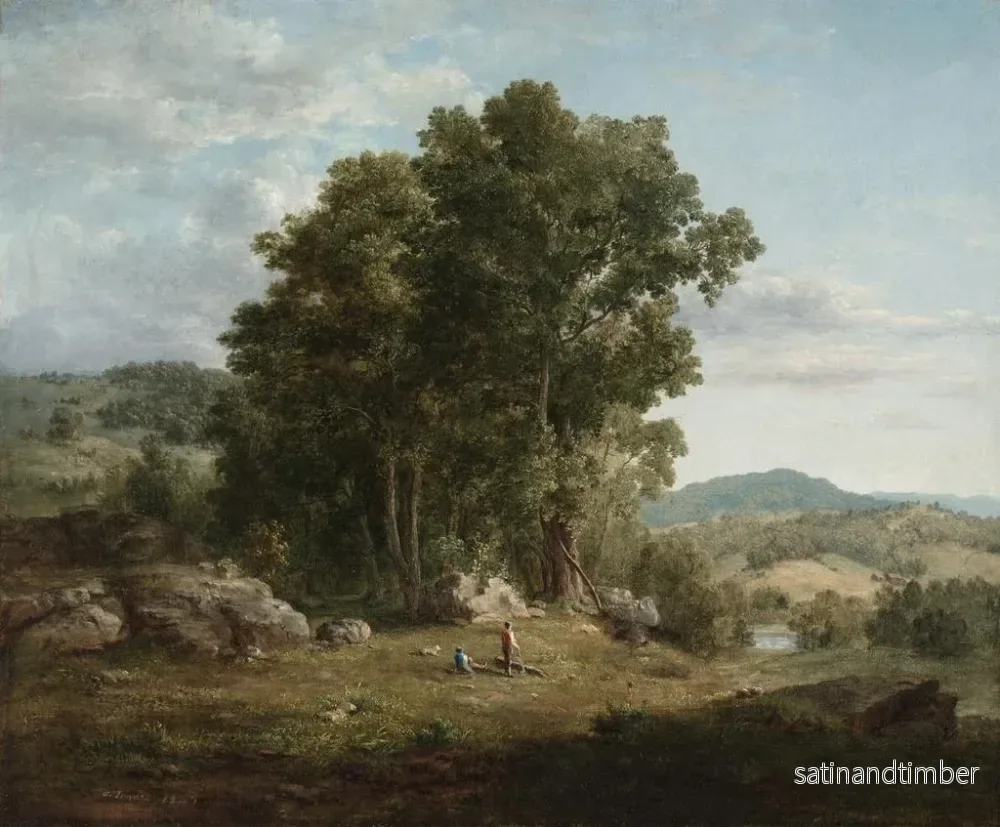 Reproduktion av målningen Le Bûcheron - George Inness - Bild 2