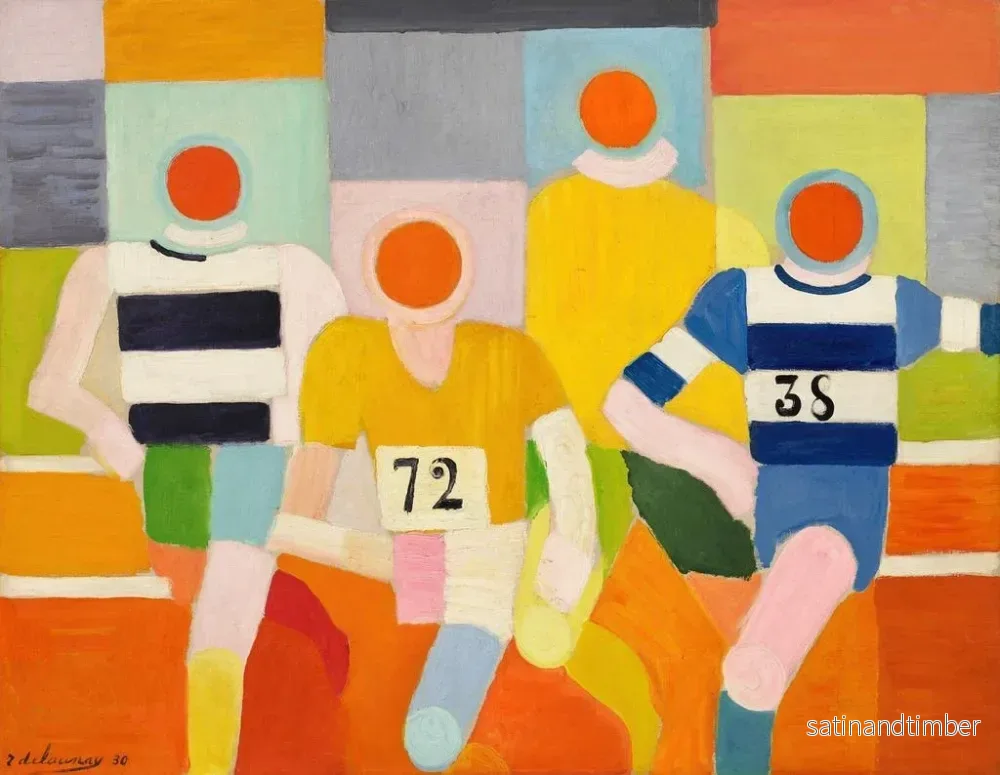 Reproduktion av målningen Les coureurs - Robert Delaunay - Bild 2
