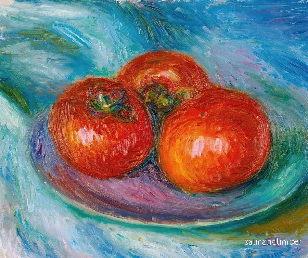 Reproduktion av målningen Tre tomater - William James Glackens - Bild 2