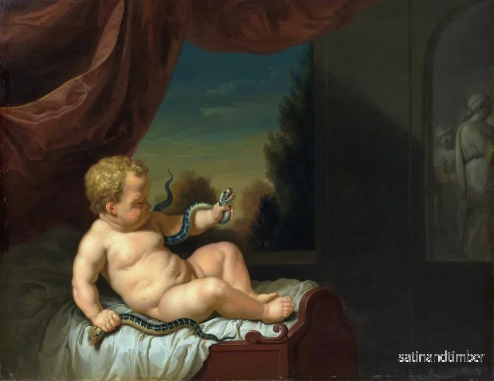 Reproduktion av målningen Hercule barn med en orm - Pieter van der Werff - Bild 2