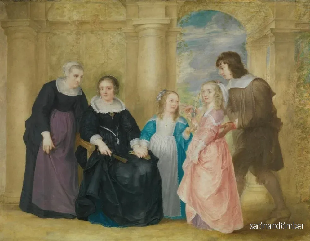 Reproduktion av målningen Familjeporträtt - Philip Fruytiers - Bild 2