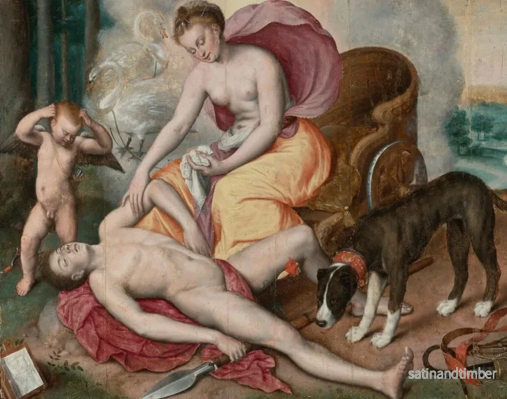 Reproduktion av målningen Venus och Adonis - Maerten de Vos - Bild 2