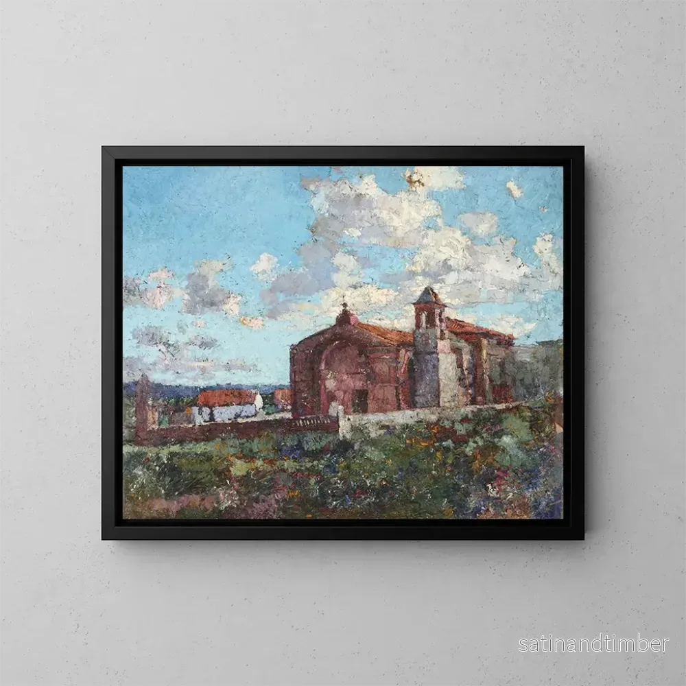 Reproduktion av målningen Chapelle d'Ischilín - Fernando Fader