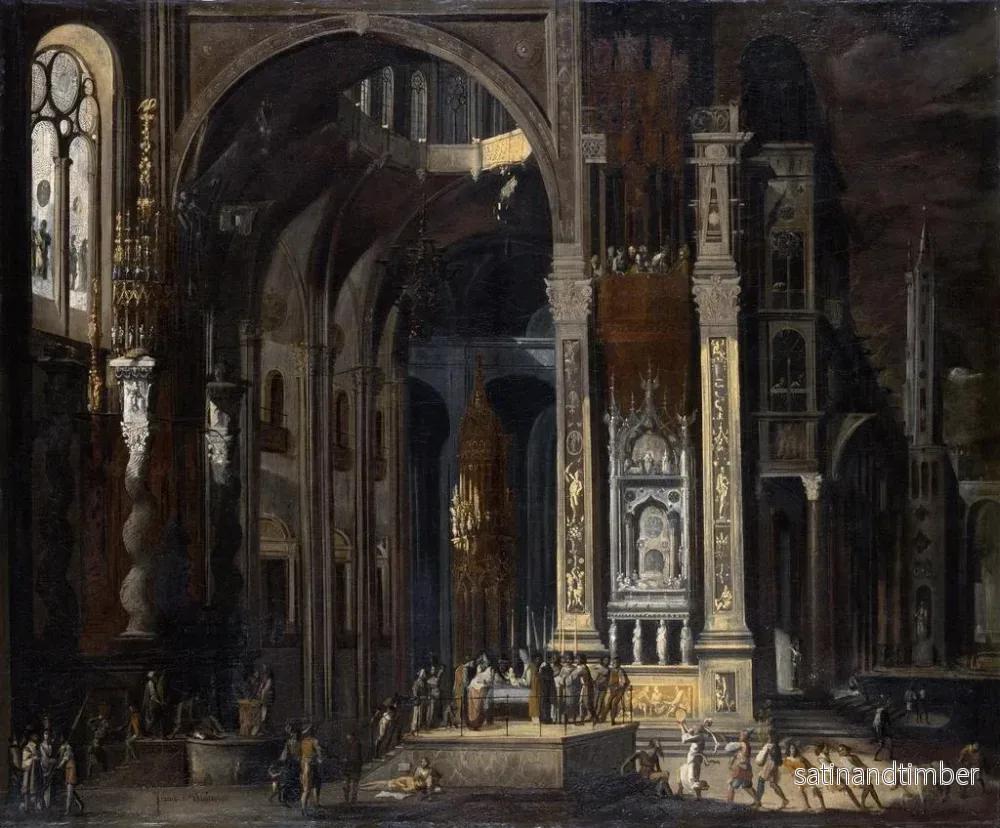 Reproduktion av målningen La Circoncision du Christ - François de Nom - Bild 2