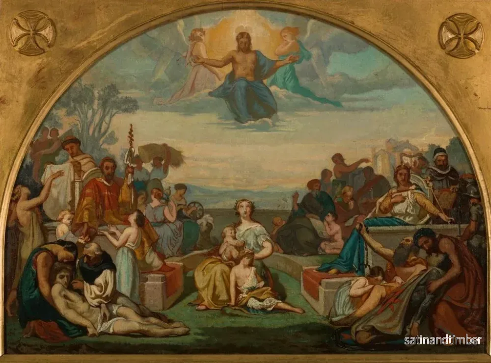 Reproduktion av målningen La Religion des Béatitudes - German Auguste von Bohn - Bild 2