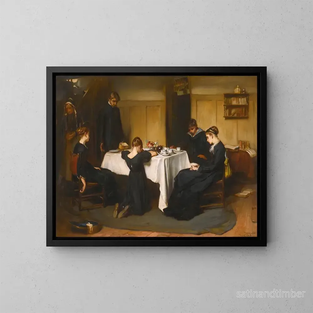 Reproduktion av målningen Le Seigneur a donné et le Seigneur a repris - Frank Holl