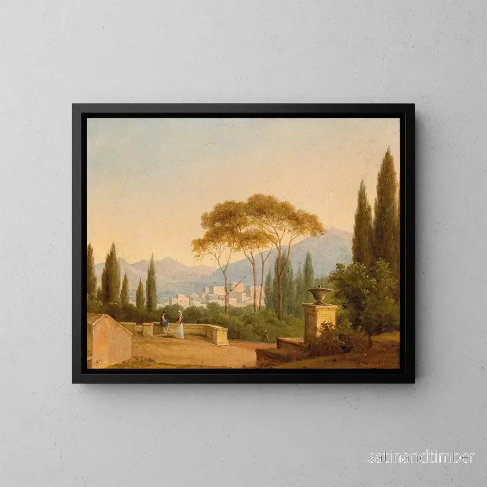 Reproduktion av målningen Villa d'Este i Tivoli - Nikanor Grigorevich Tschernezoff