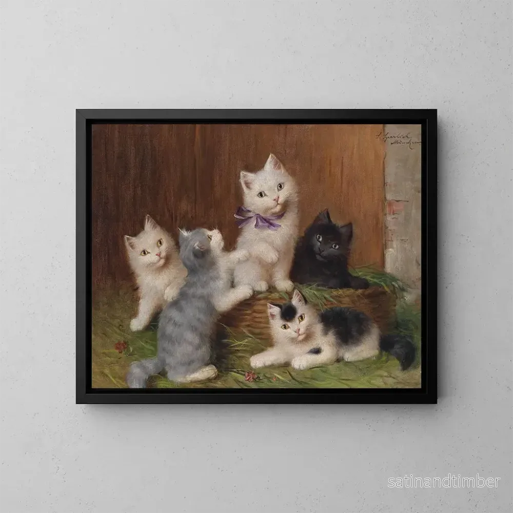 Reproduktion av målningen Kattungar - Sophie Sperlich