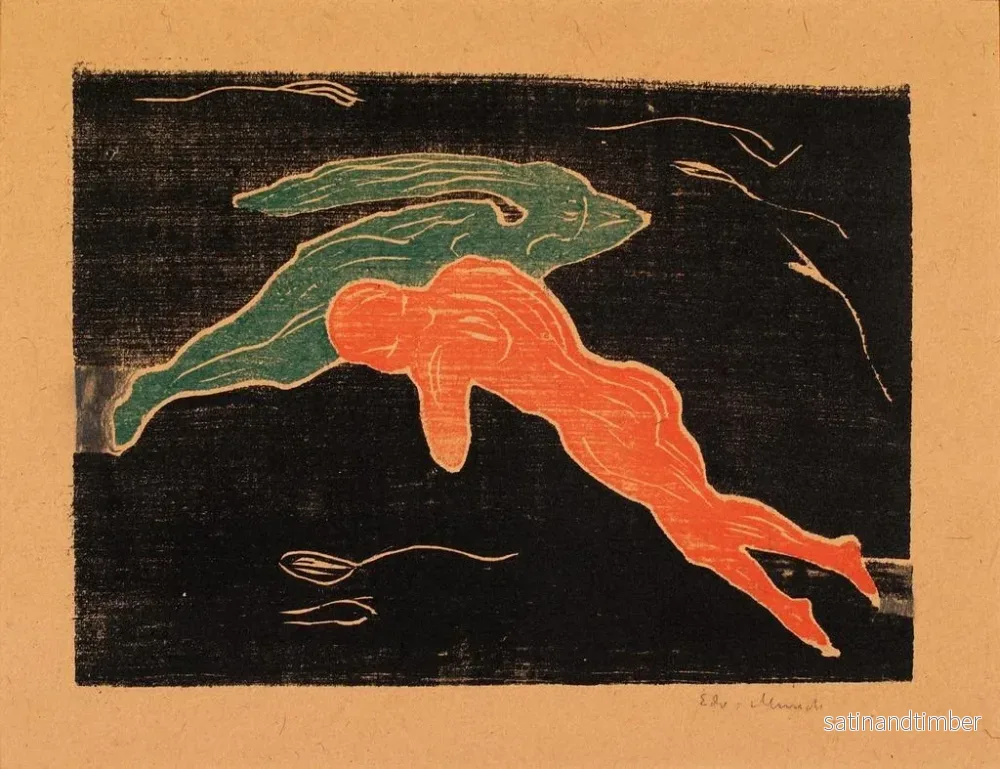Reproduktion av målningen Rencontre dans l'espace - Edvard Munch - Bild 2