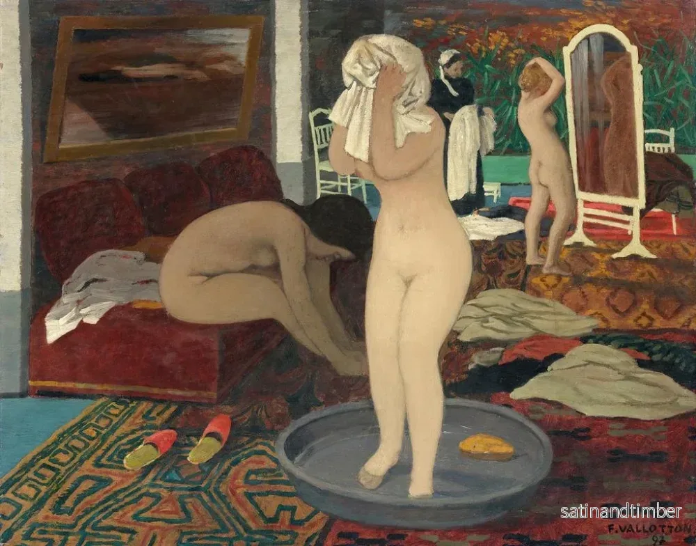 Reproduktion av målningen Kvinnor vid deras toalett - Félix Vallotton - Bild 2