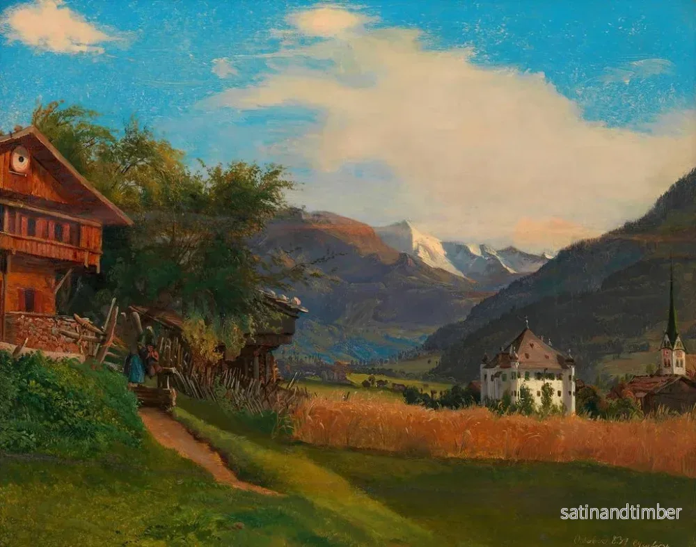 Reproduktion av målningen Silence dans la vallée de Ziller - Carl Geyling - Bild 2