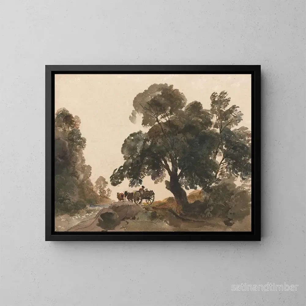 Reproduktion av målningen La Charrette - Peter DeWint