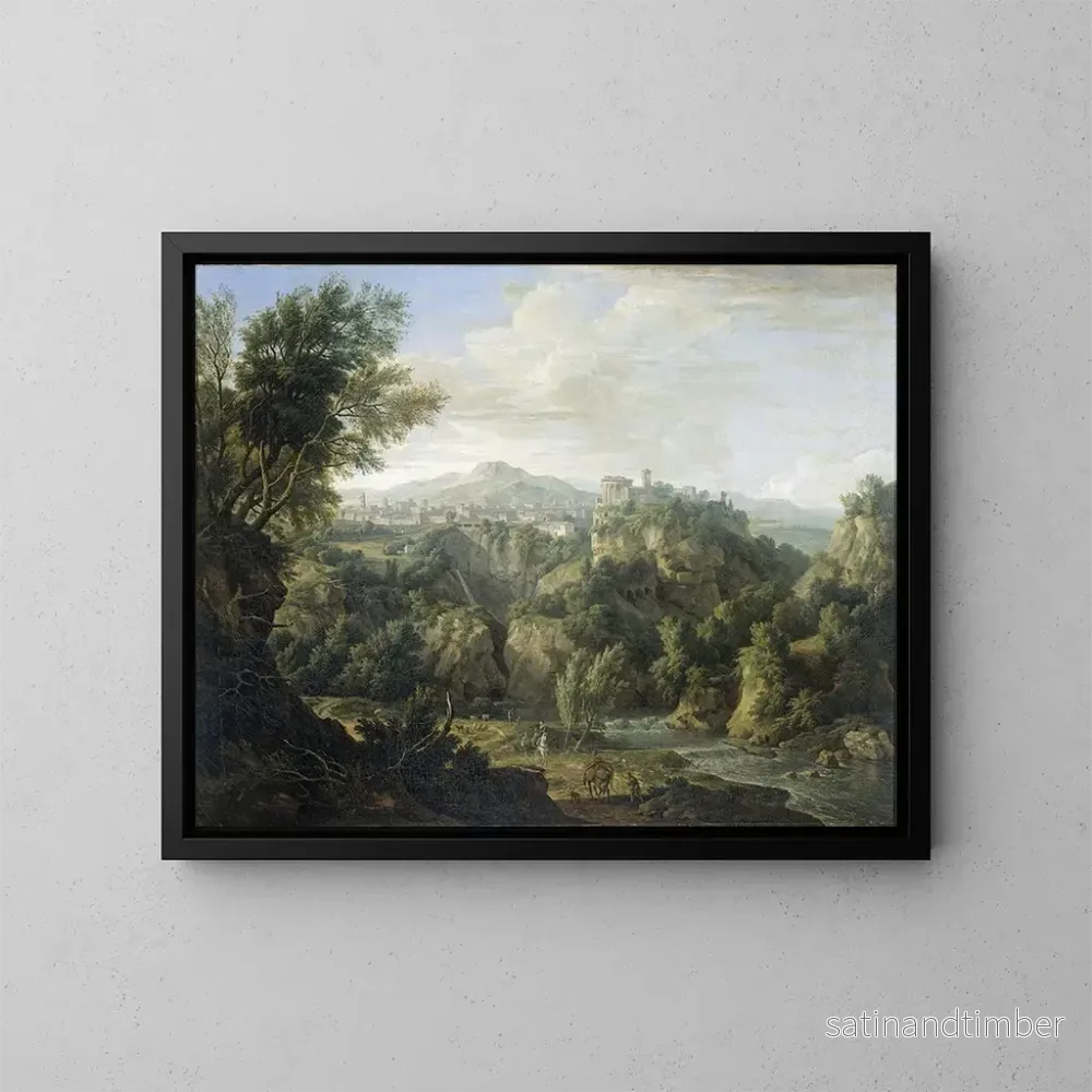 Reproduktion av målningen Vue de Tivoli - Isaac de Moucheron