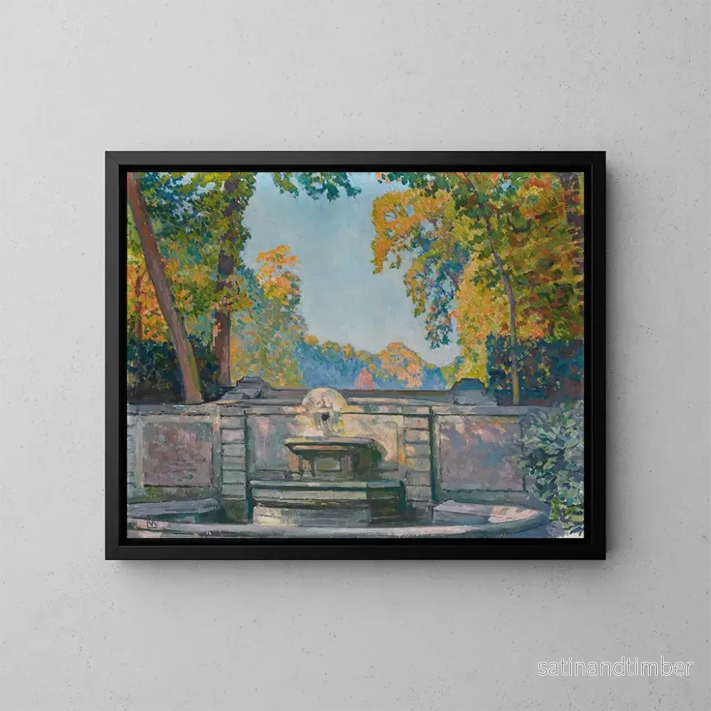 Reproduktion av målningen La Fontaine - Theo van Rysselberghe