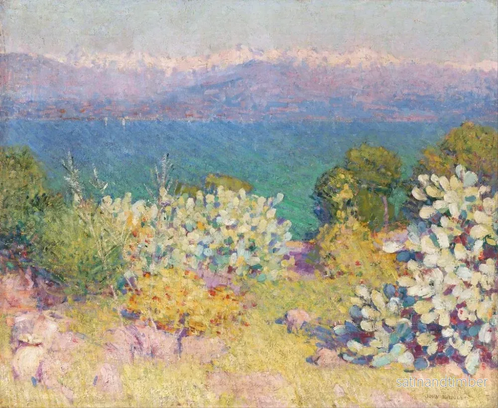 Reproduktion av målningen Le matin dans les Alpes-Maritimes depuis Antibes - John Peter Russell - Bild 2