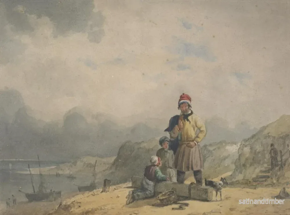 Reproduktion av målningen Figur vid stranden - Thomas Chafe - Bild 2