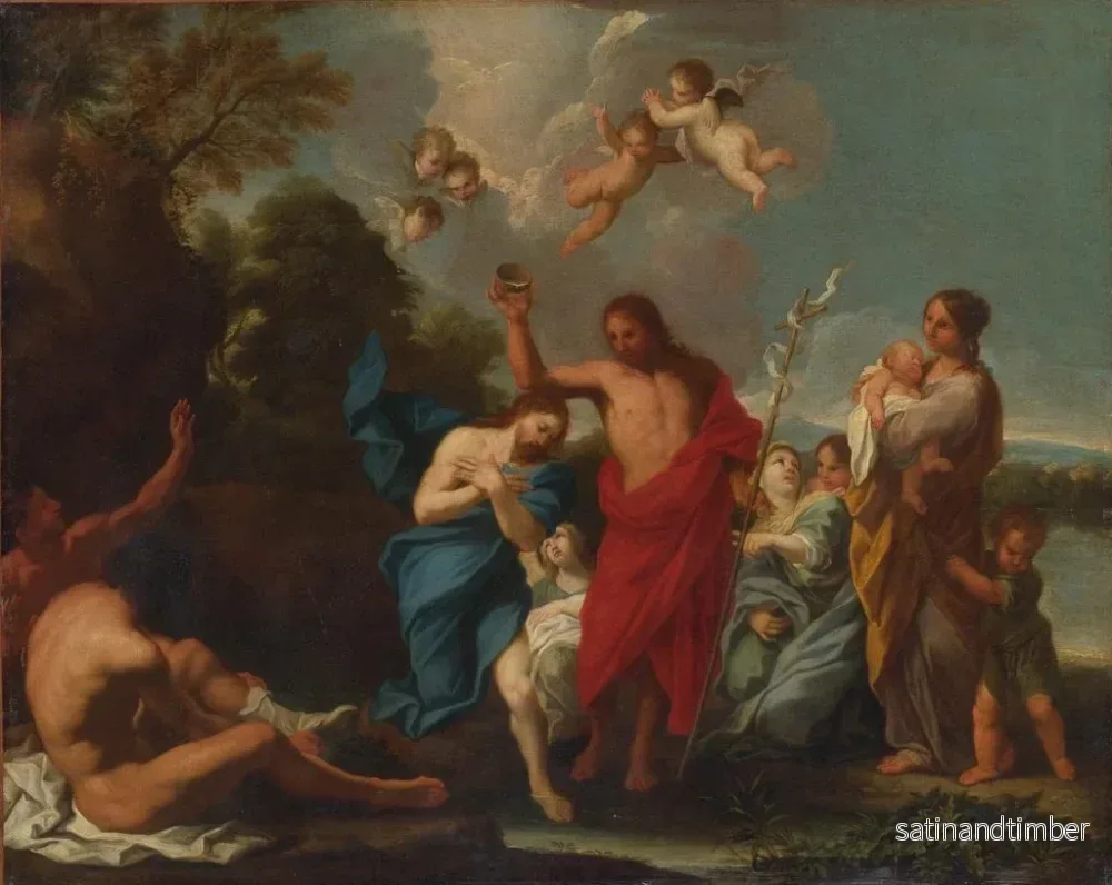 Reproduktion av målningen Le Baptême du Christ - Luigi Garzi - Bild 2