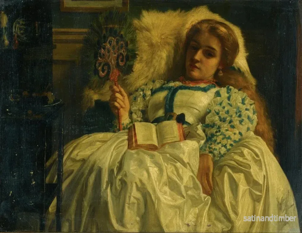 Reproduktion av målningen Le éventail de paon - Edward John Poynter - Bild 2