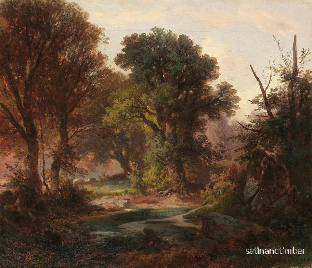 Reproduktion av målningen Studie av skog - Ernst Erwin Oehme - Bild 2