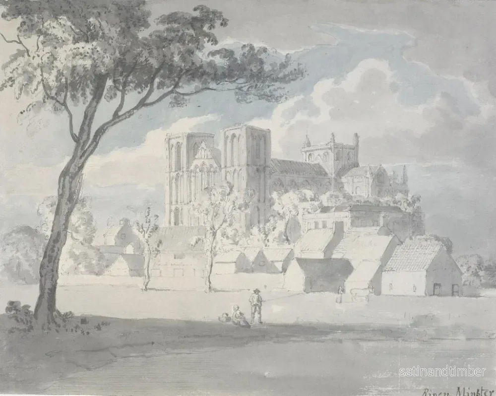 Reproduktion av målningen Minster de Ripon - Edward Dayes - Bild 2