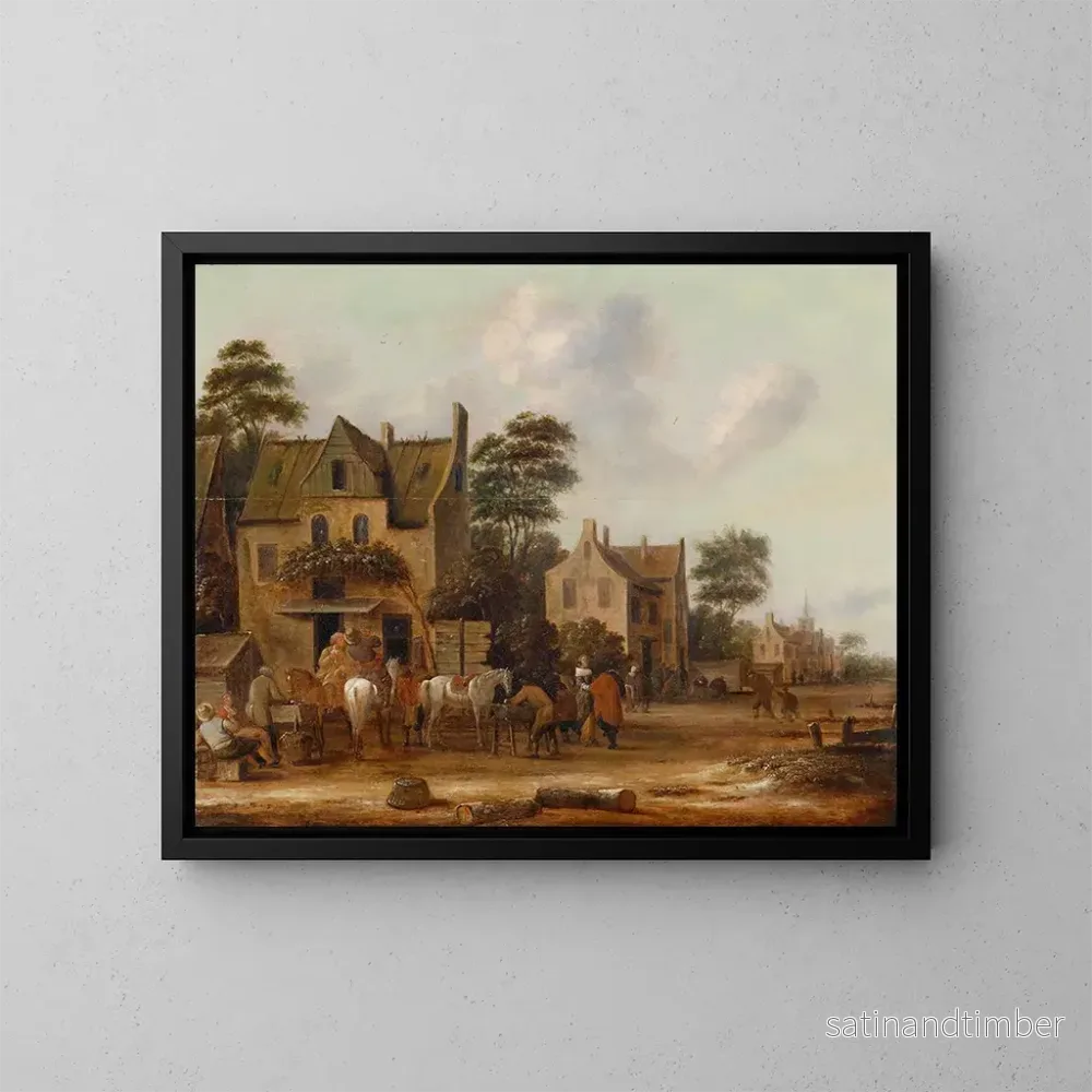 Reproduktion av målningen Rue de village - Thomas Heeremans