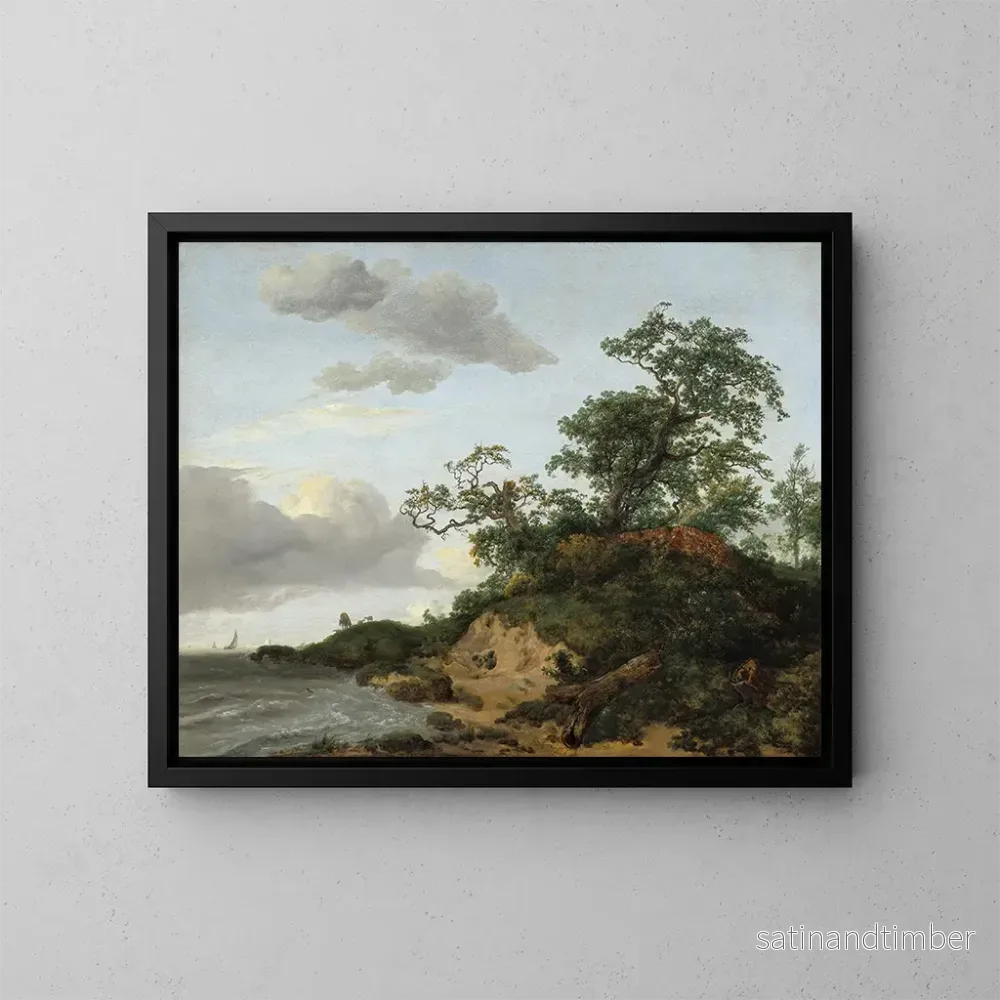 Reproduktion av målningen Dunes vid havet - Jacob van Ruisdael